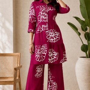 Royal Fuchsia Statement Co-Ord Set
